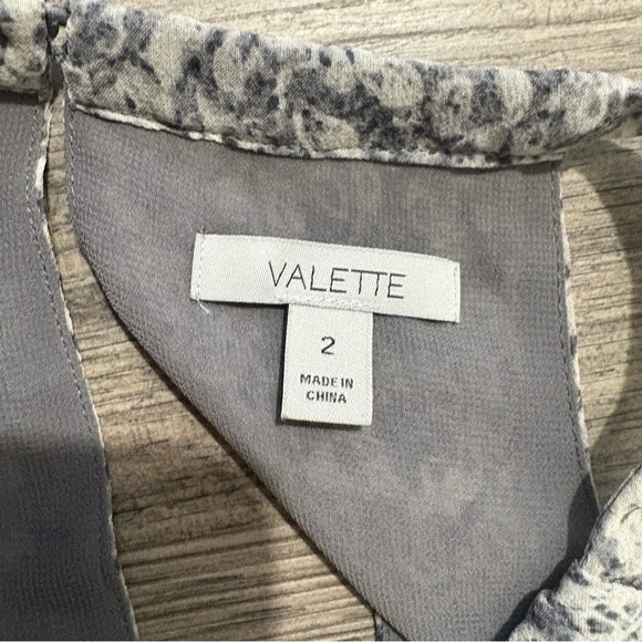 Valette Silk Sleeveless Halter Neck Maxi Dress Sz 2 Gray White Boho Peasant - Picture 10 of 12